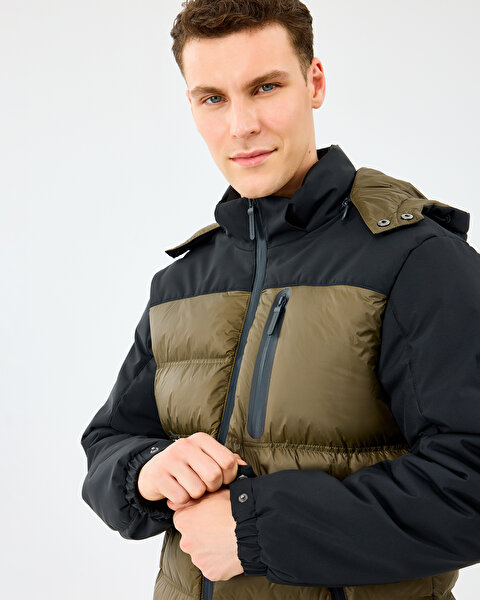 Skechers M Padded Jacket Erkek Siyah Mont S242033-3817-5