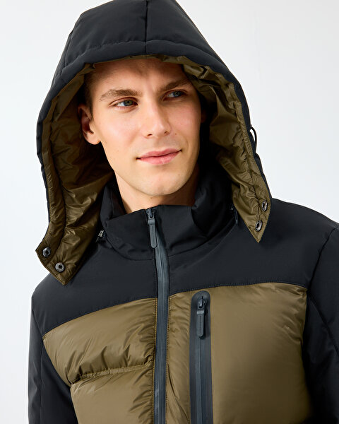 Skechers M Padded Jacket Erkek Siyah Mont S242033-3817-6