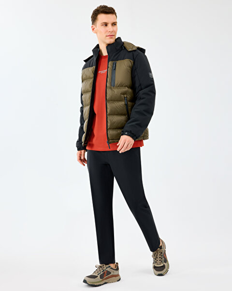 Skechers M Padded Jacket Erkek Siyah Mont S242033-3817-7