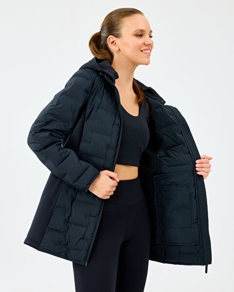 Skechers W Full Zip Jacket Kadın Siyah Mont S242060-3817-6