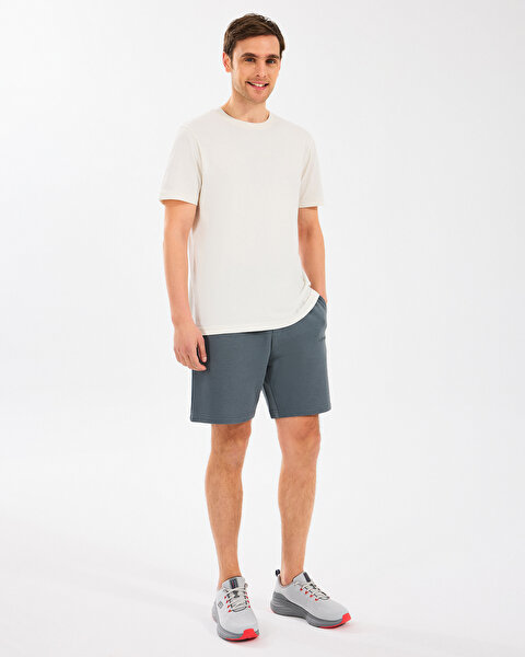 Skechers M Essential T-shirt Erkek Beyaz Tshirt S2510017-102-2