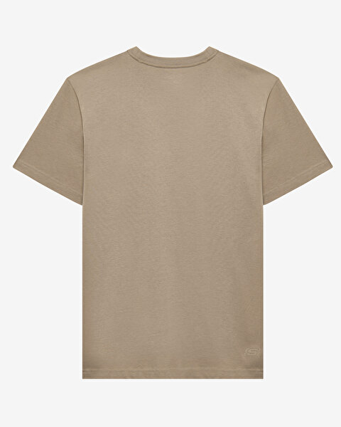 Skechers M Essential T-shirt Erkek Bej Tshirt S2510017-235-1