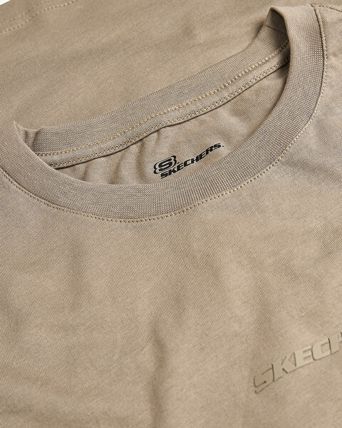 Skechers M Essential T-shirt Erkek Bej Tshirt S2510017-235-2