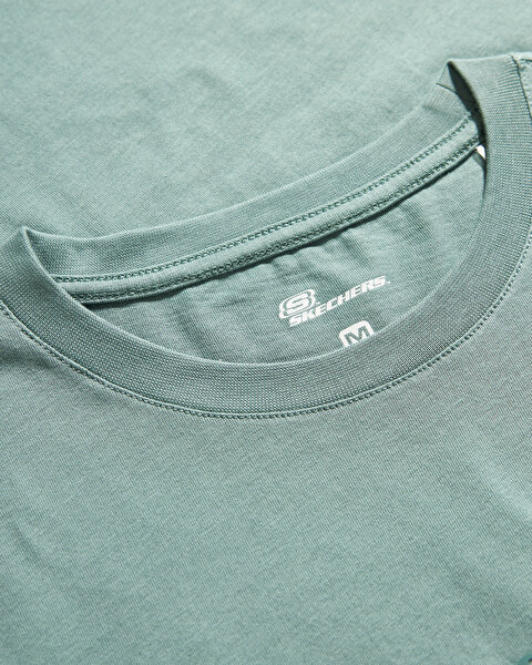 Skechers M Essential T-shirt Erkek Haki Tshirt S2510017-299-2