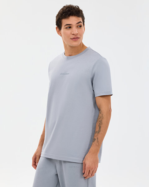Skechers M Essential T-shirt Erkek Gri Tshirt S2510017-4256-1