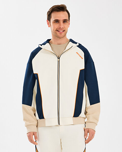 Skechers M Diagonel Lw Fleece Fullzip Hoodie Sweatshirt