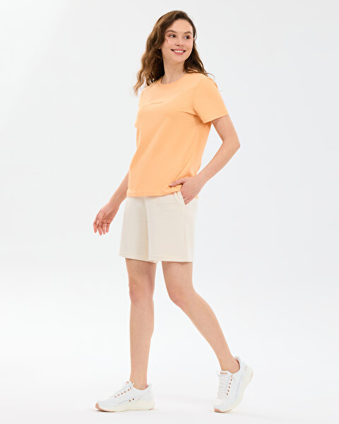 Skechers W Essential Crewneck T-shirt Kadın Turuncu Tshirt S2510029-2118-3