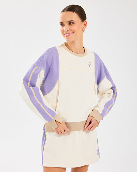 Skechers W Diagonal Lw Fleece Crew Neck Sweatshirt