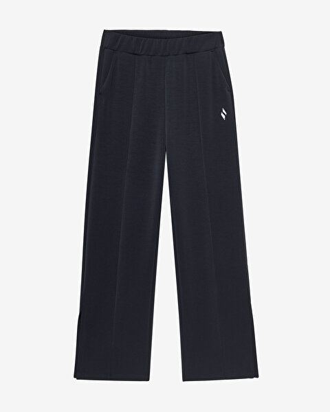 Skechers W Lounge Regular Wide Leg Sweatpant Kadın Siyah Eşofman Altı S2510057-001-6