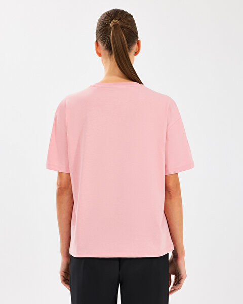 Skechers W Loose Fit Graphic Tee T-shirt Kadın Pembe Tshirt S2510134-609-2