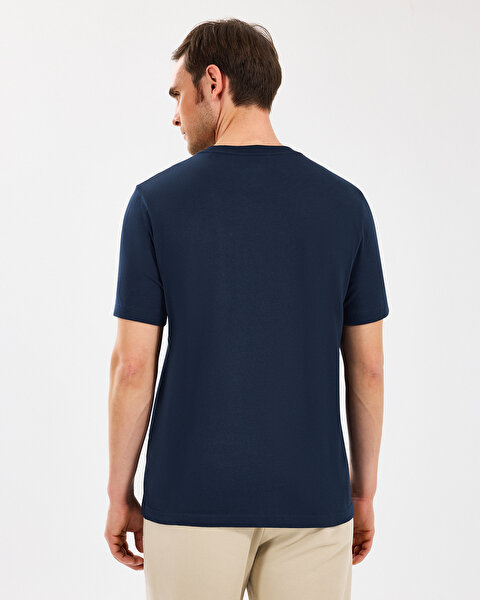 Skechers M Lightweight Graphic Tee T-shirt Erkek Lacivert Tshirt S2510169-410-2