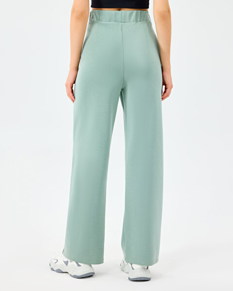 Skechers W Lounge Loose Wide Leg Sweatpant Kadın Yeşil Eşofman Altı S2520013-3869-2