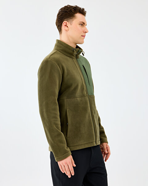 Skechers M Polar Jacket Erkek Haki Mont S2520130-0096-1