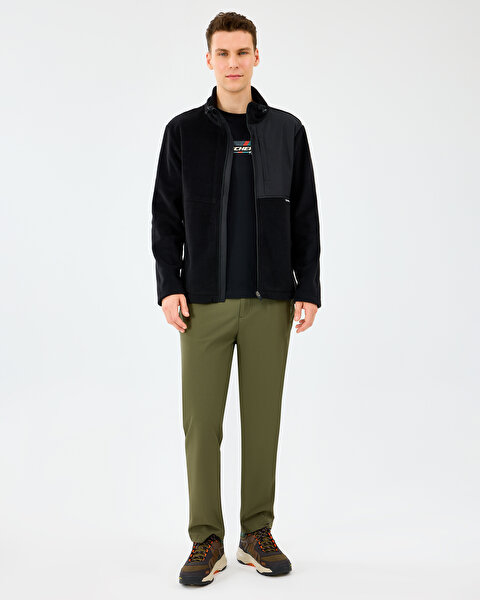 Skechers M Polar Jacket Erkek Siyah Mont S2520130-3817-2