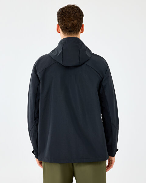 Skechers M Coated Jacket Erkek Siyah Mont S2520134-3817-3