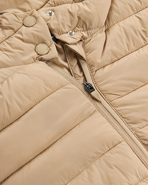 Skechers W Padded Long Light Jacket Kadın Bej Mont S2520206-1345-3