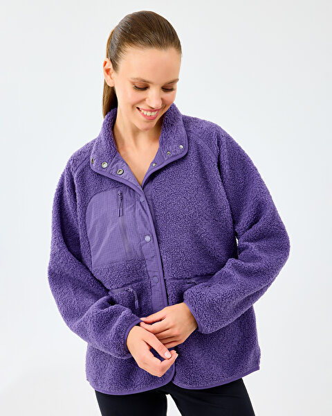 Skechers W Woven Detailed Pull Over Sherpa