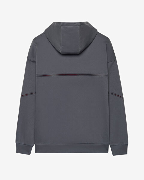 Skechers M Hoodie Sweatshirt Erkek Gri Sweatshirt S2520227-3998-1