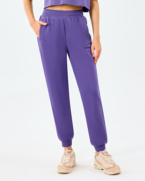 W Jogger Sweatpant Kadın Mor Eşofman Altı S2520231-0277