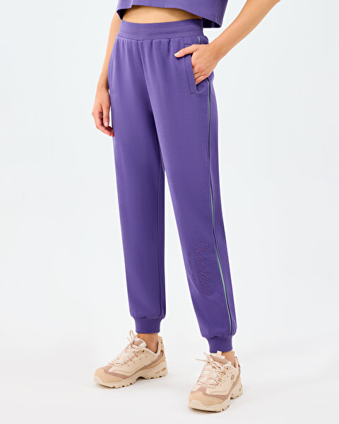Skechers W Jogger Sweatpant Kadın Mor Eşofman Altı S2520231-0277-1
