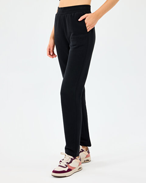 Skechers W Essential Slim Sweatpant Kadın Siyah Eşofman Altı S2520289-3817-1