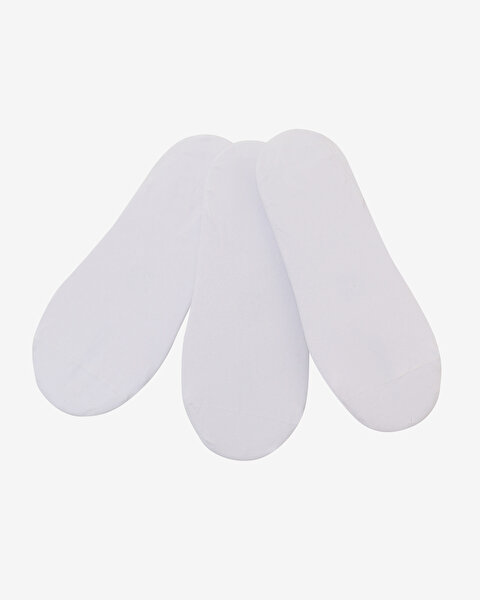 Skechers 3'Lü Paket Essential Görünmez Çorap Unisex Beyaz Çorap S2520313-2325-1