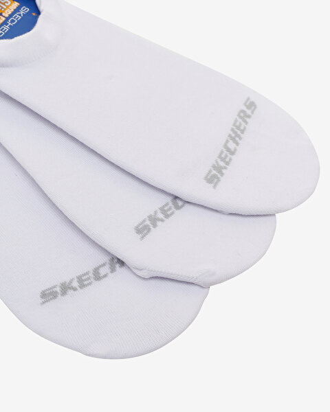 Skechers 3'Lü Paket Essential Görünmez Çorap Unisex Beyaz Çorap S2520313-2325-2