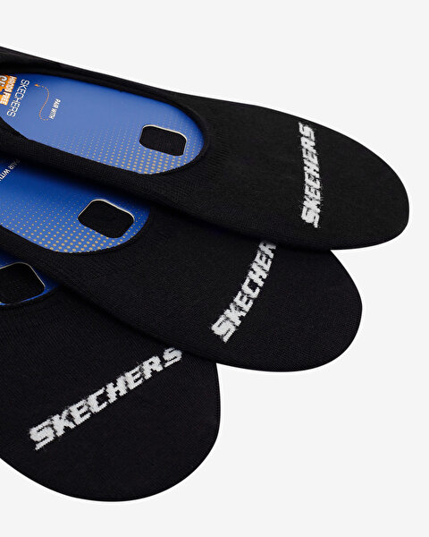 Skechers 3'Lü Paket Essential Görünmez Çorap Unisex Siyah Çorap S2520313-3817-2
