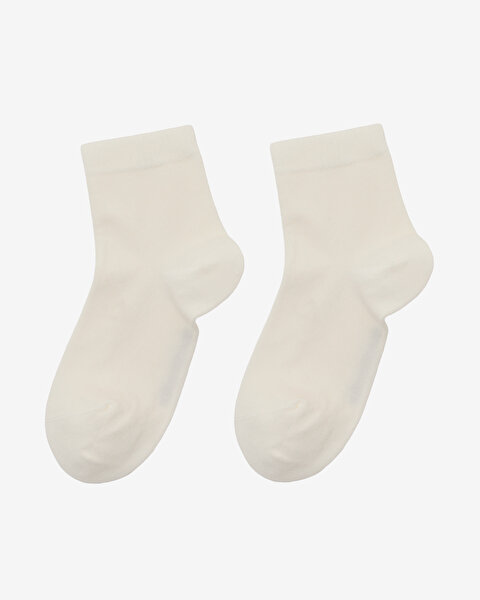 2'Li Paket Softluxe Bilek Üstü Çorap Kadın Beyaz S2520317-3855