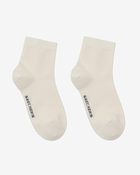 Skechers 2'Li Paket Softluxe Bilek Üstü Çorap Kadın Beyaz Çorap S2520317-3855-1