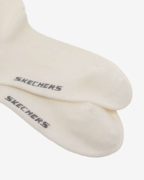 Skechers 2'Li Paket Softluxe Bilek Üstü Çorap Kadın Beyaz Çorap S2520317-3855-2