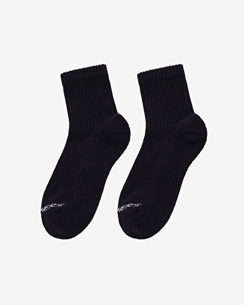 3'Lü Paket Sport Yarı Destekli Bilek Üstü Çorap Unisex Siyah S2520320-3817