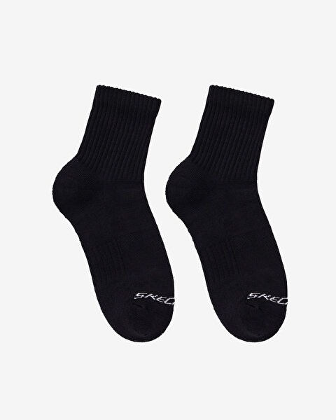 Skechers 3'Lü Paket Sport Yarı Destekli Bilek Üstü Çorap Unisex Siyah Çorap S2520320-3817-1