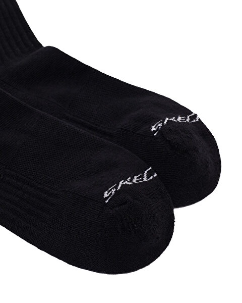Skechers 3'Lü Paket Sport Yarı Destekli Bilek Üstü Çorap Unisex Siyah Çorap S2520320-3817-2
