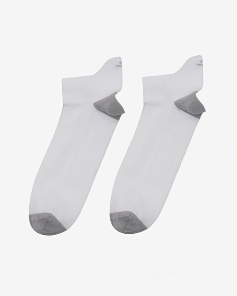 2'Li Paket Performance Topuk Korumalı Çorap Unisex Beyaz S2520325-2325