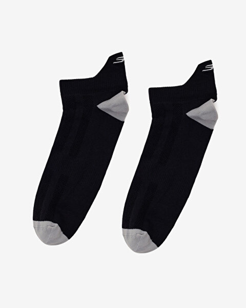 2'Li Paket Performance Topuk Korumalı Çorap Unisex Siyah S2520325-3817