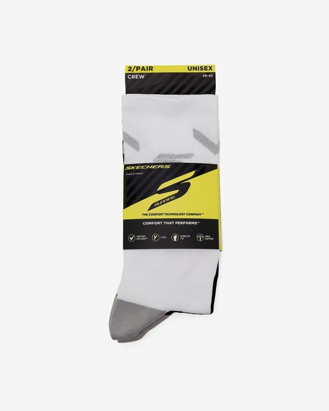 Skechers 3'Lü Paket Performance Reflective Uzun Çorap Unisex Siyah-beyaz  S2520326-3474-3