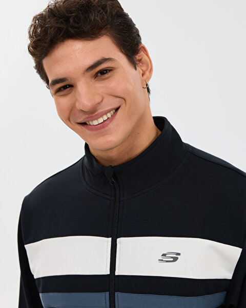Skechers M Performance Coll. Track Suit Erkek Siyah Eşofman Takımı S2610008-3817-3