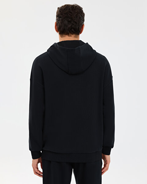 Skechers M Essential Full Zip Hoodie Sweatshirt Erkek Siyah Sweatshirt S2610014-3817-3