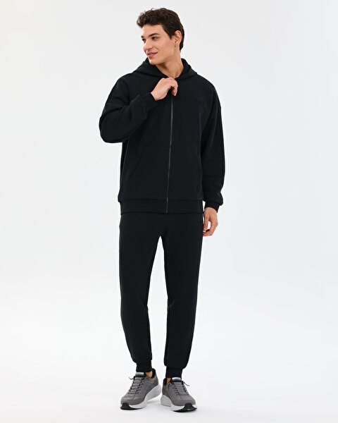 Skechers M Essential Full Zip Hoodie Sweatshirt Erkek Siyah Sweatshirt S2610014-3817-4