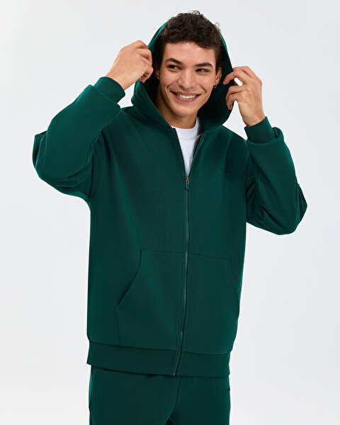 Skechers M Essential Full Zip Hoodie Sweatshirt Erkek Haki Sweatshirt S2610014-4222-2