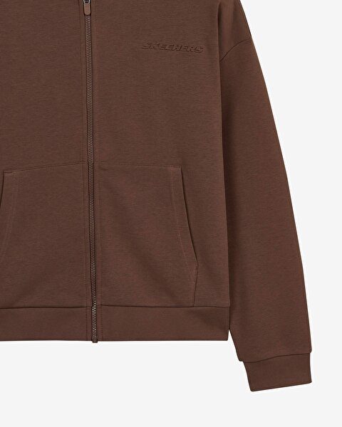 Skechers W Essential Full Zip Sweatshirt Kadın Kahverengi Sweatshirt S2610016-2070-2