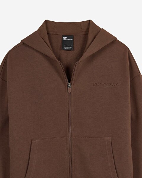 Skechers W Essential Full Zip Sweatshirt Kadın Kahverengi Sweatshirt S2610016-2070-5