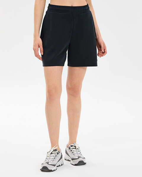W Soft Touch Regular Sweatshort Kadın Siyah Şort S2610036-3817