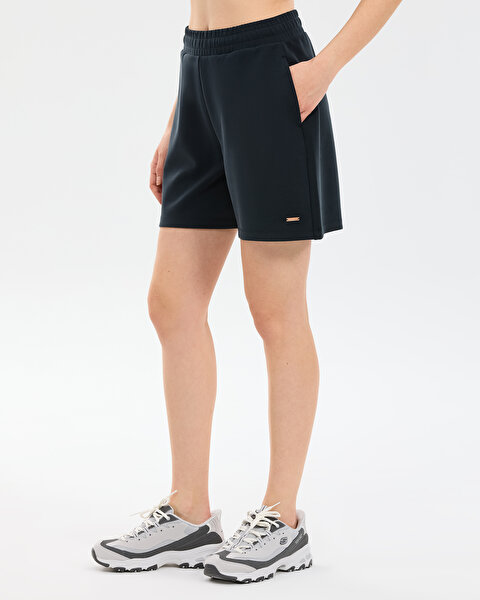 Skechers W Soft Touch Regular Sweatshort Kadın Siyah Şort S2610036-3817-1