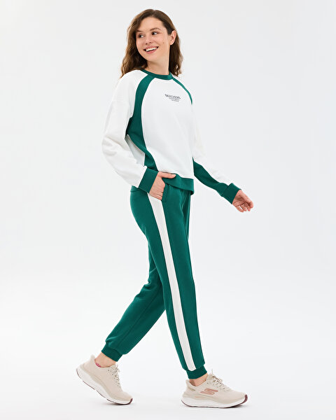 Skechers W Lw Fleece Jogger Sweatpant Kadın Haki Eşofman Altı S2610037-4222-3