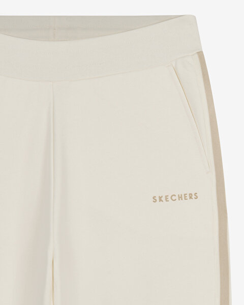 Skechers Skech Sweats  Elevate Jogger Sweatpant Kadın Beyaz Eşofman Altı S2610040-3855-6