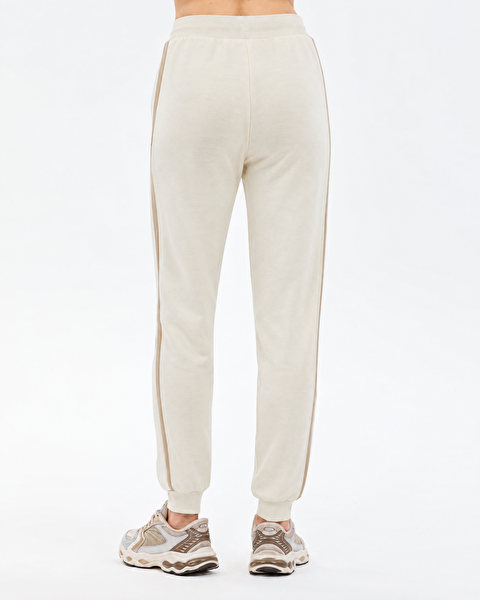 Skechers Skech Sweats  Elevate Jogger Sweatpant Kadın Beyaz Eşofman Altı S2610040-3855-3