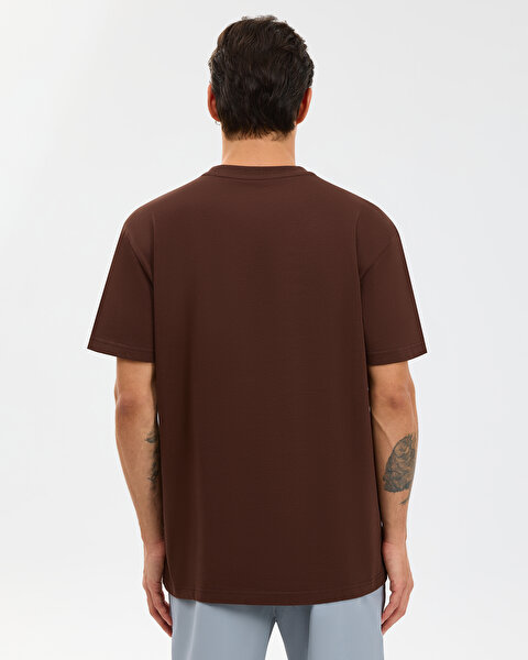 Skechers M Graphic Tee T-shirt Erkek Darkbrown Tshirt S2610059-2210-2