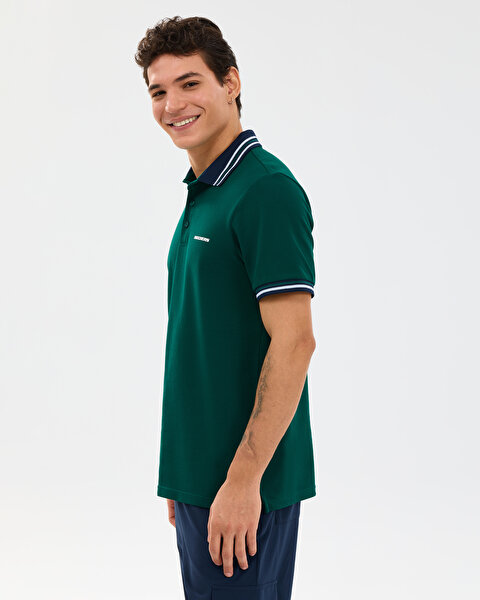 Skechers M Soft Touch Pique Polo Erkek Gri Polo Yaka Tshirt S2610086-3998-1